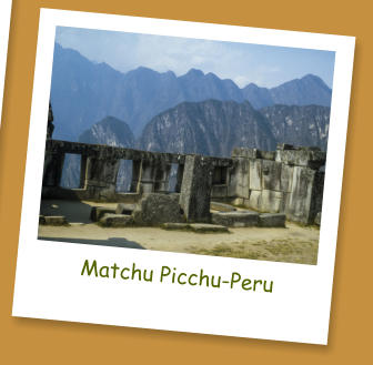 Matchu Picchu-Peru